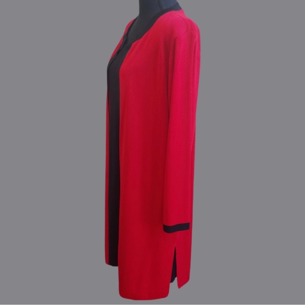 Exclusively Misook Long Open Front Cardigan- Medi… - image 2